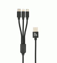 SBOX kablel USB->8-pin/Type-C/micro 2.4A