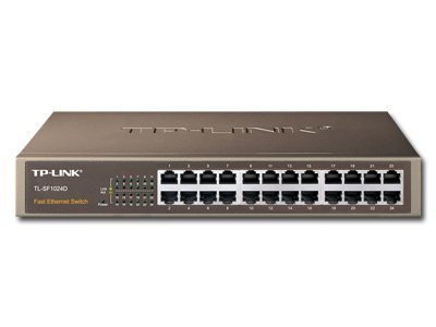 Switch TP-Link TL-SF1024D, 24-Port RJ45 10/100Mbps Standard 13-inch steel case switch, 4.8Gbps Switching Capacity, Fanless, Auto Negotiation/Auto MDI/MDIX - Slika 2