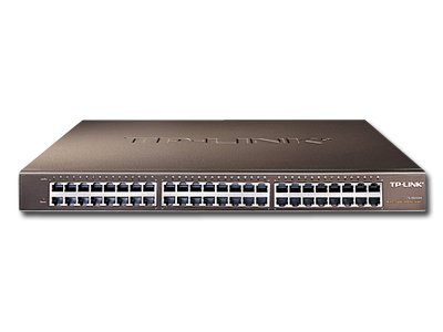 Switch TP-Link TL-SG1048, 48-Port Gigabit RJ45 10/100/1000Mbps Standard 19-inch rack-mountable steel case switch, 96Gbps Switching Capacity, 2 Fans, Auto Negotiation/Auto MDI/MDIX - Slika 2