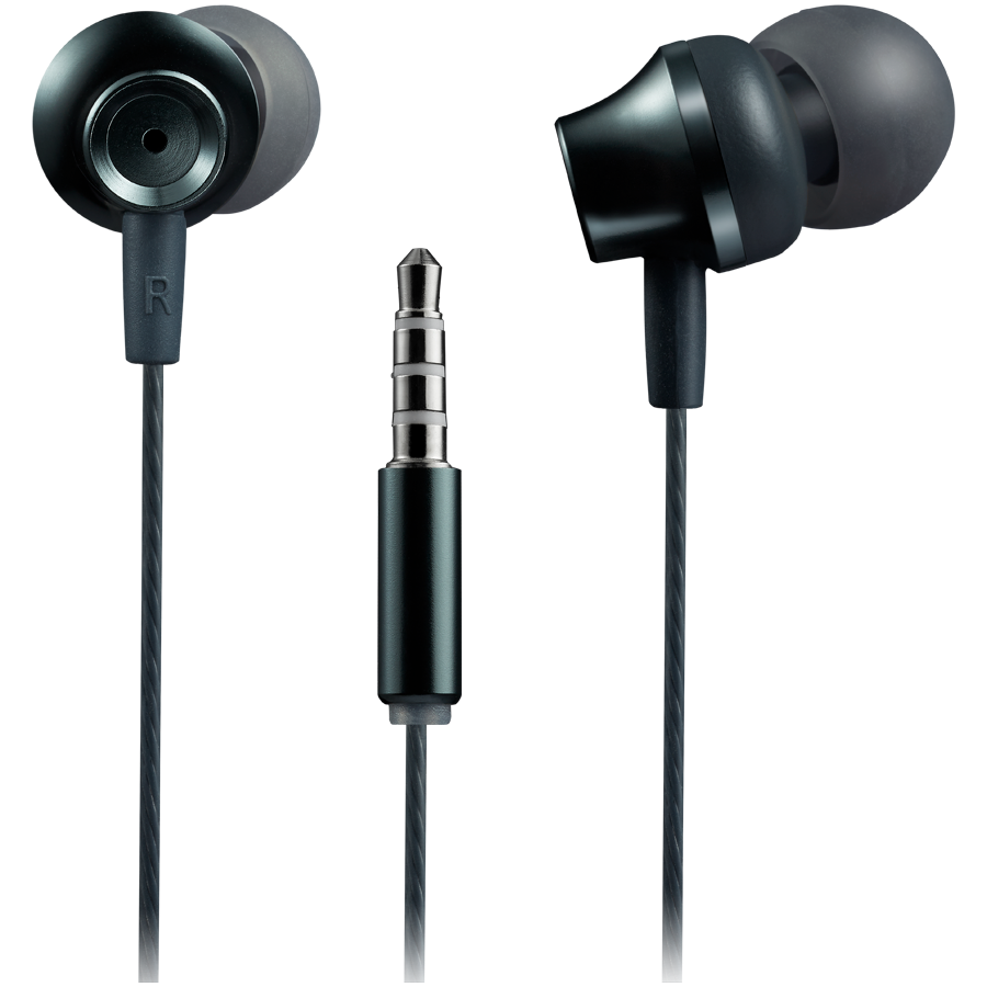CANYON Stereo earphones with microphone, metallic shell, 1.2M, dark gray - Slika 2