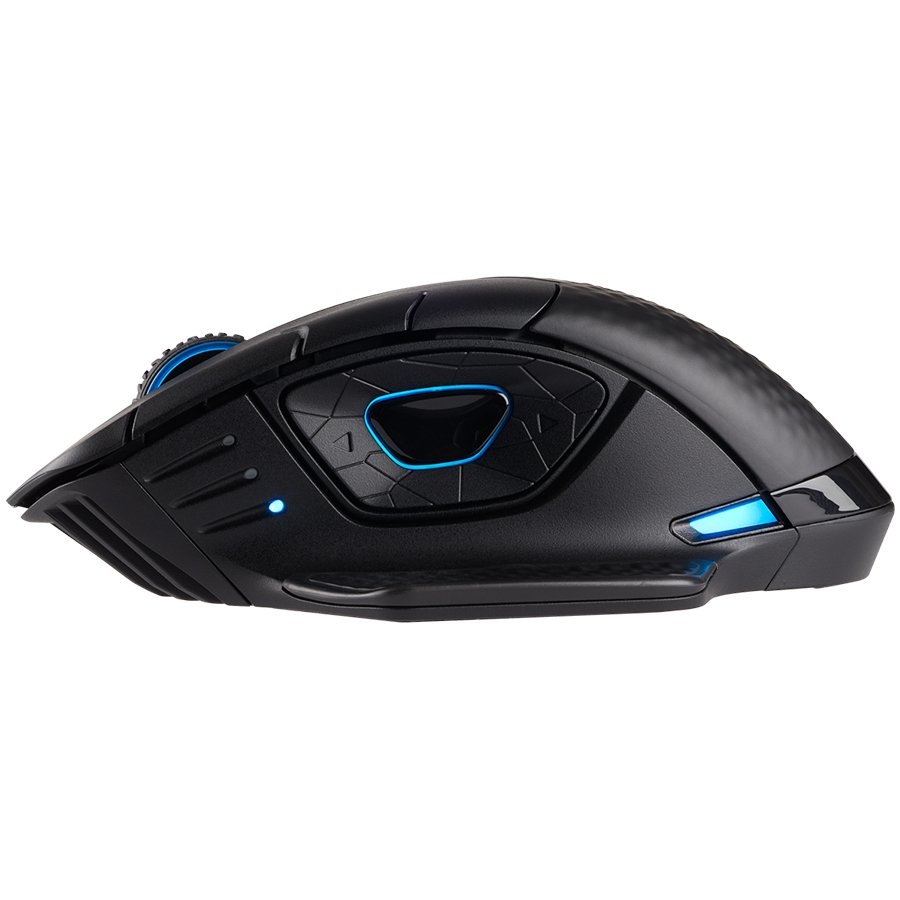 Corsair DARK CORE RGB PRO, Wireless FPS/MOBA Gaming Mouse with SLIPSTREAM Technology, Black, Backlit RGB LED, 18000 DPI, Optical (EU version) - Slika 2