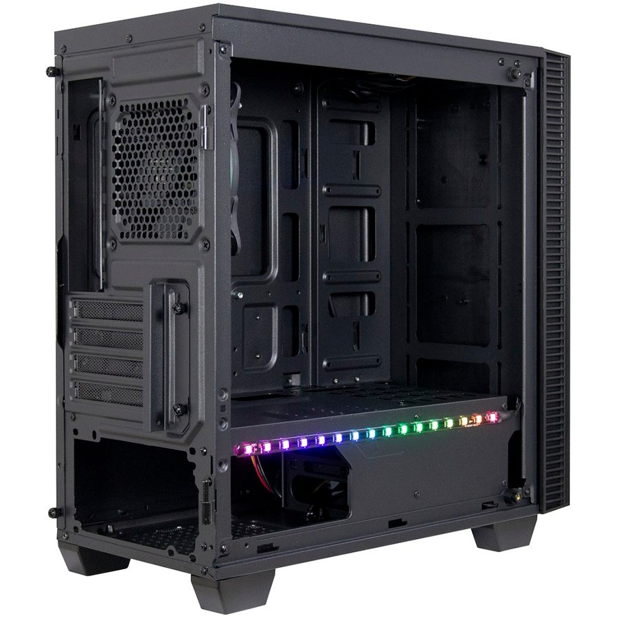 Chassis INTER-TECH X-608 INFINITY MICRO, microATX, RGB, Front and Side Tempered Glass, w/o PSU - Slika 4