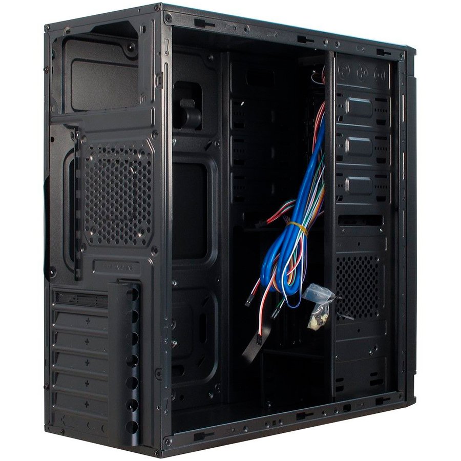 Chassis Inter-Tech Midi IT-5905, Midi Tower, 2x USB 3.0, Audio & Mic jack, 3x 5.25” & 1x 3.5” External drive bay, 3x 3.5” & 2x 2.5” Internal drive bay, ATX & mATX MB, ATX PSU, Black, Retail - Slika 2