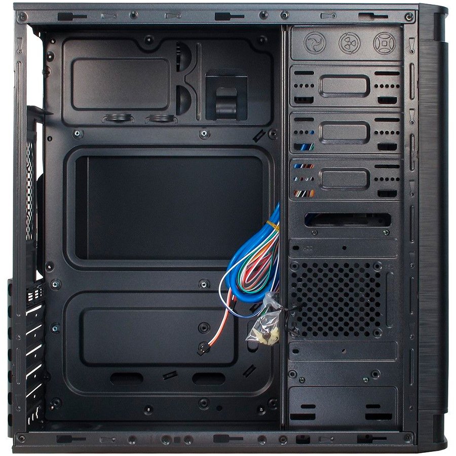 Chassis Inter-Tech Midi IT-5905, Midi Tower, 2x USB 3.0, Audio & Mic jack, 3x 5.25” & 1x 3.5” External drive bay, 3x 3.5” & 2x 2.5” Internal drive bay, ATX & mATX MB, ATX PSU, Black, Retail - Slika 3