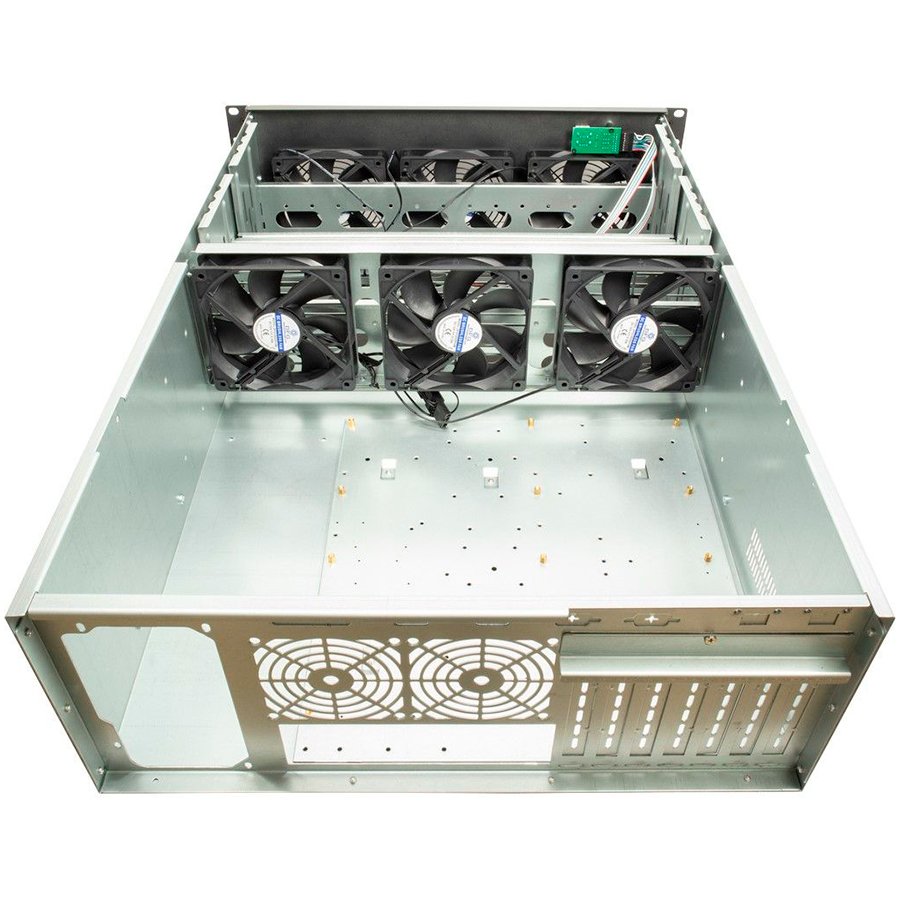 Inter-Tech 4F28 Mining Rack, 19" rack case with 4U and an installation depth of 650mm - Slika 2