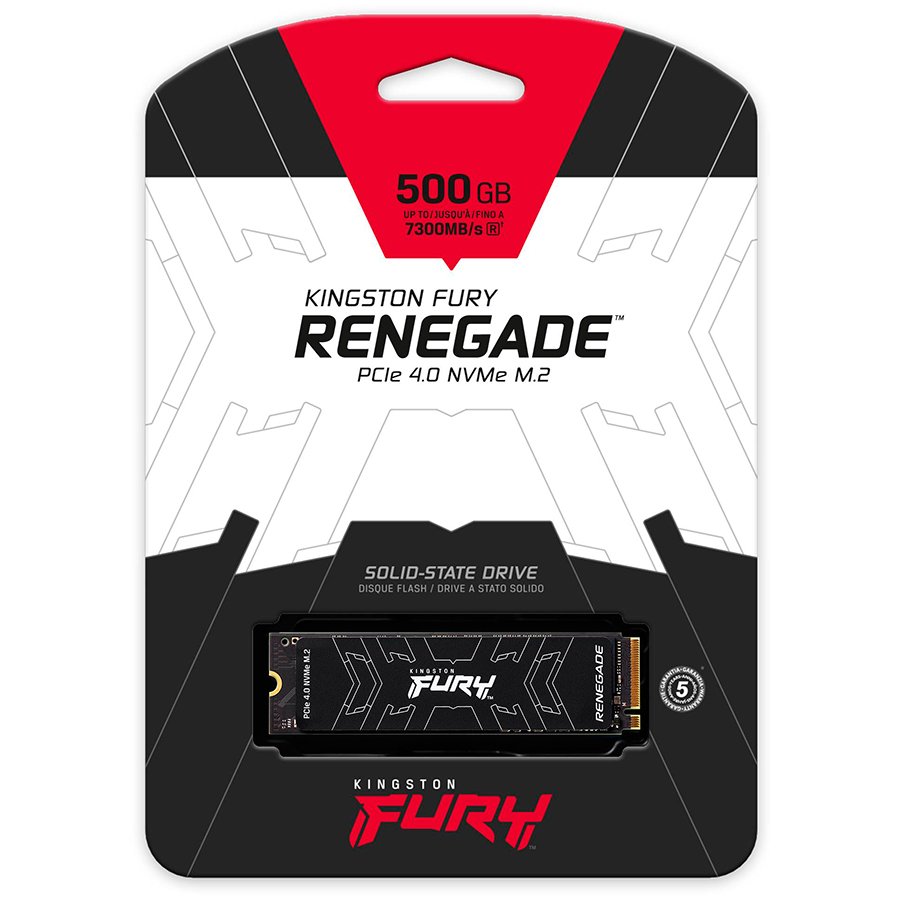KINGSTON FURY Renegade 500GB SSD, M.2 2280, PCIe 4.0 NVMe, Read/Write 7300/3900MB/s, Random Read/Write: 450K/900K IOPS - Slika 3