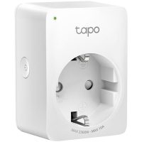 Tapo mini smart plug P100, 220-240V, 50/60Hz, 802.11b/g/n wifi connection, onboard Bluetooth 4.2, one status indicator, one power button, works with Google Assistant and Amazon Alexa, easy setup and management with Tapo Appp