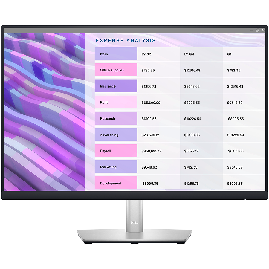 Monitor DELL Professional P2723D 27in, 2560x1440, QHD, IPS Antiglare, 16:9, 1000:1, 350 cd/m2, 8ms/5ms, 178/178, DP, HDMI, 5x USB 3.2, Tilt, Swivel, Pivot, Height Adjust, 3Y