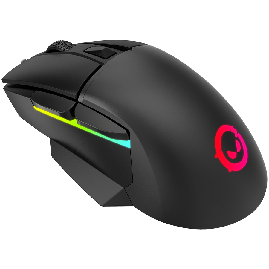 LORGAR gaming mice, Optical Gaming Mouse with 6 programmable buttons, Pixart ATG4090 sensor, DPI can be up to 8000, 30 million times key life, 1.8m PVC USB cable, Matt UV coating and RGB lights with 4 LED flowing mode, size:124.90*71.65*41.36mm, 115g - Slika 5