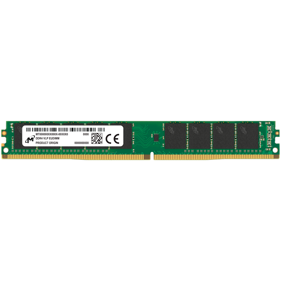 Micron DDR4 VLP ECC UDIMM 16GB 2Rx8 3200 CL22 (8Gbit) (Single Pack)