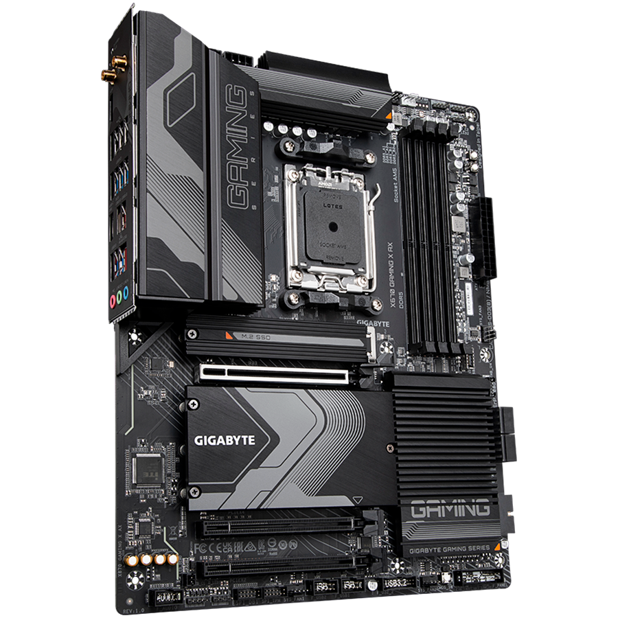 GIGABYTE Mainboard Desktop X670 GAMING X AX (AM5, 4xDDR5 128GB, 1xPCI-E 4.0 x16x16, 1xPCI-E 4.0 x16x4, 1xPCI-E 3.0 x16x2, 4xSATA, 1xM.2 PCIe 5.0, 3xM.2 PCIe 4.0, 2xUSB 3.2 Gen2, 6xUSB Gen1, 4xUSB 2.0, 1xUSB 3.2 Gen2 Type-C, 1xHDMI, WiFi, 2.5GbE, ATX) - Slika 2