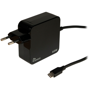 Inter-Tech Power Adapter, Type C, 65W (5V, 9V, 12V, 15V, 20V)