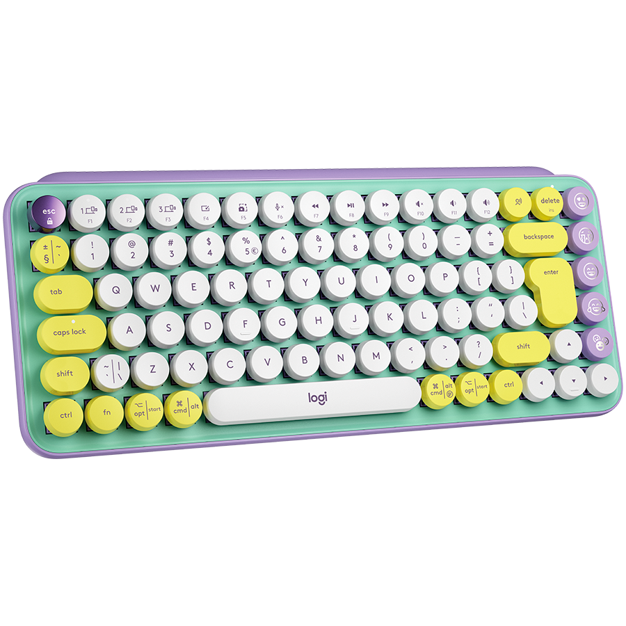 LOGITECH POP Keys Bluetooth Mechanical Keyboard - DAYDREAM MINT - US INT'L - Slika 2