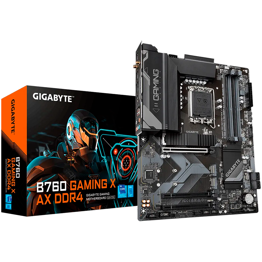 GIGABYTE MB LGA1700, B760, 4xDDR4, DP + HDMI, 3xPCIe x16 4.0, 3xM.2, 4xSATA, GbE LAN, ATX