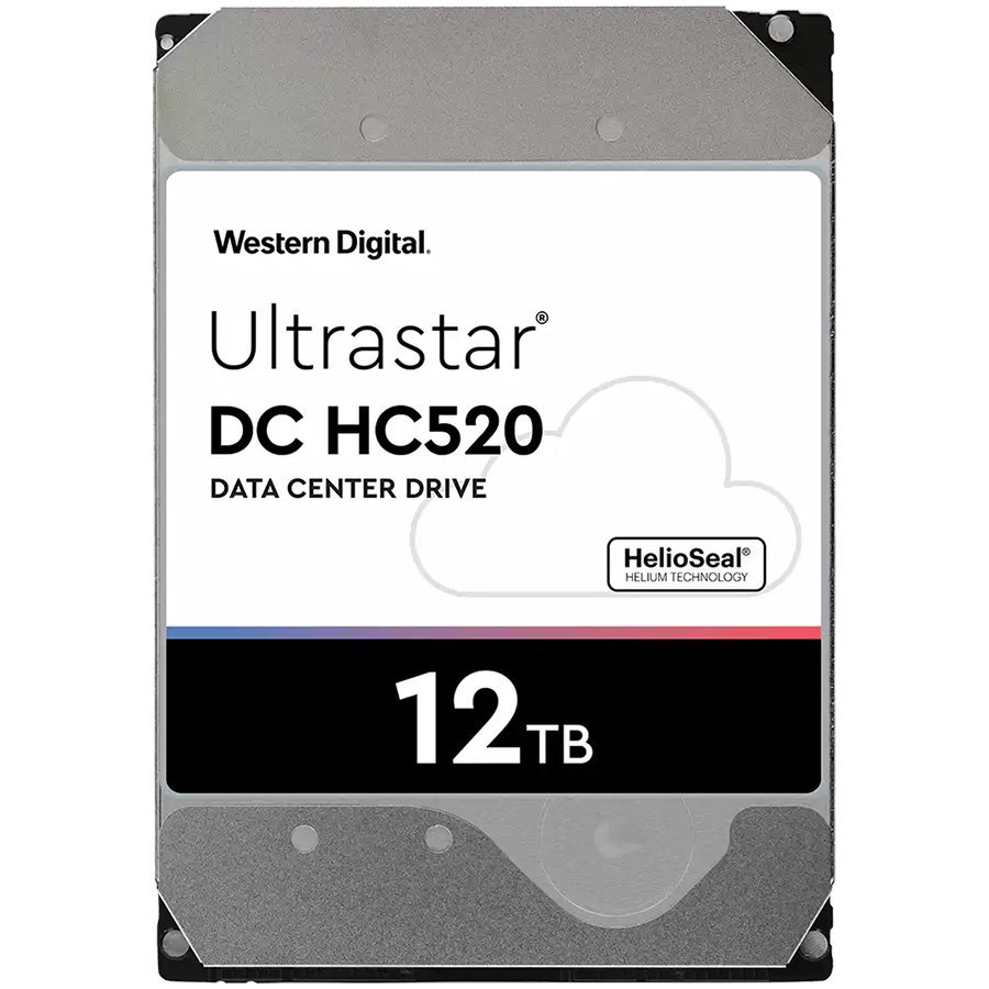 Western Digital Ultrastar DC HDD Server HC520 (3.5'', 12TB, 256MB, 7200 RPM, SAS 12Gb/s, 512N ISE), SKU: 0F29530