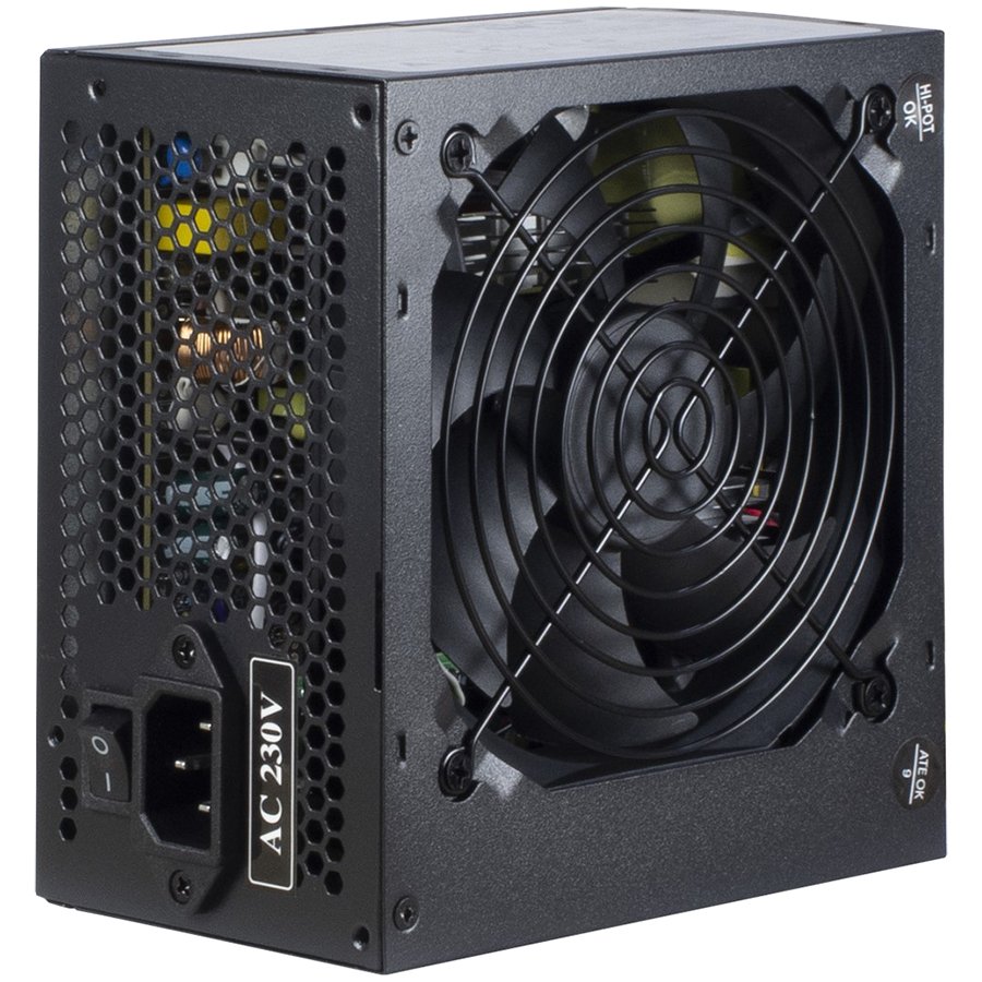 Power Supply INTER-TECH IT-SL500 AC 230V, 50/60Hz, DC 3.3/5/±12V, 500W, Retail, Passive PFC, 1x120, BLACK