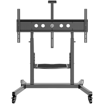 ONKRON Mobile TV Stand Rolling TV Cart for 50 to 100-Inch Screens up to 120 kg, black