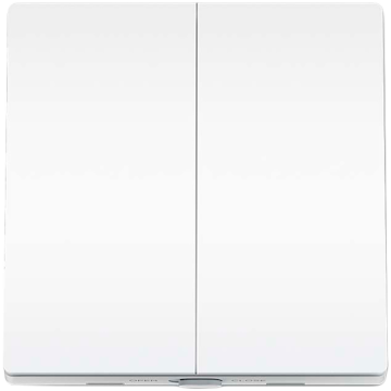 Smart Light Switch 2 Gang 1 Way