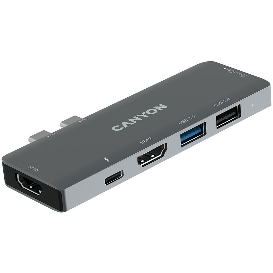 CANYON hub DS-5 7in1 Thunderbolt 3 Space Grey - Slika 3