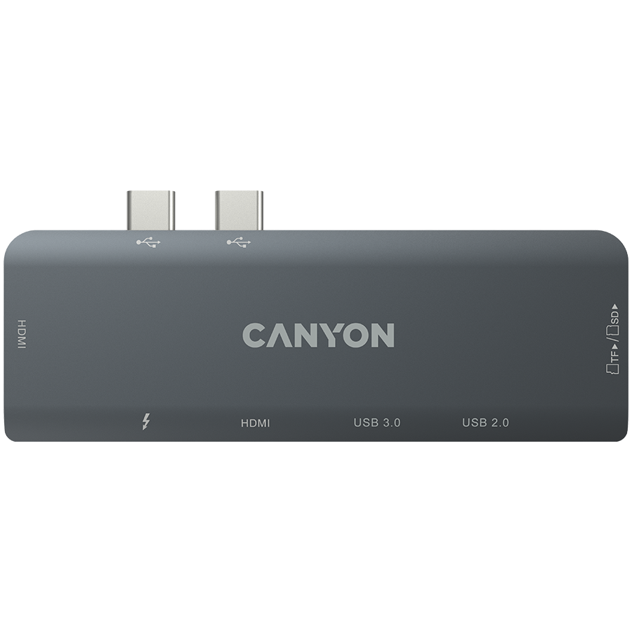 CANYON hub DS-5 7in1 Thunderbolt 3 Space Grey - Slika 4