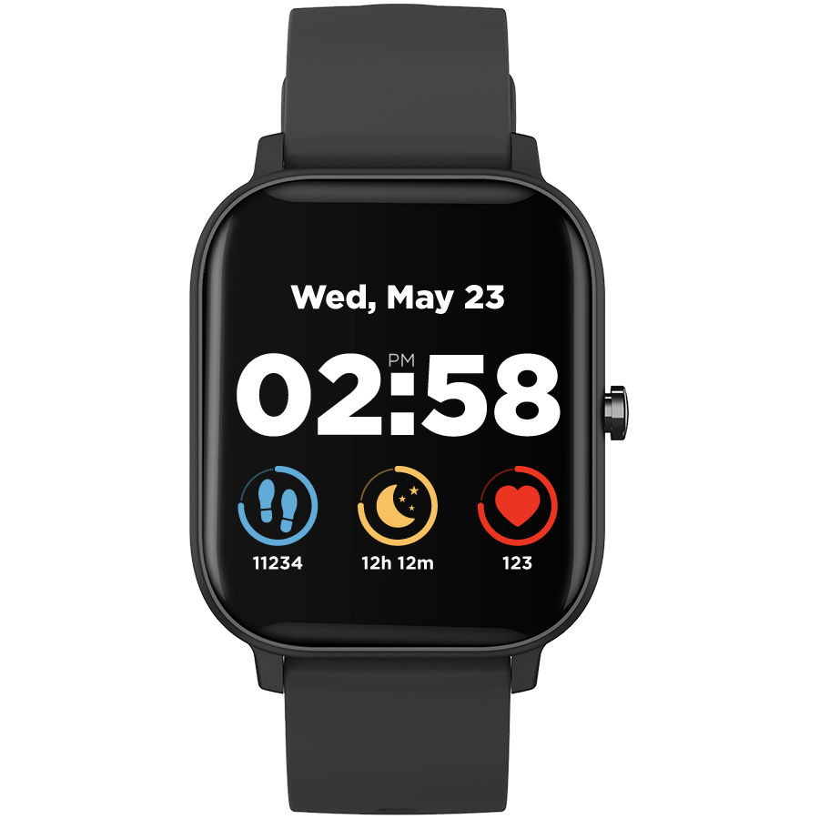 CANYON Wildberry SW-74, Smart watch, 1.3inches TFT full touch screen, Zinic+plastic body, IP67 waterproof, multi-sport mode, compatibility with iOS and android, black body with black silicon belt, Host: 43*37*9mm, Strap: 230x20mm, 45g - Slika 4