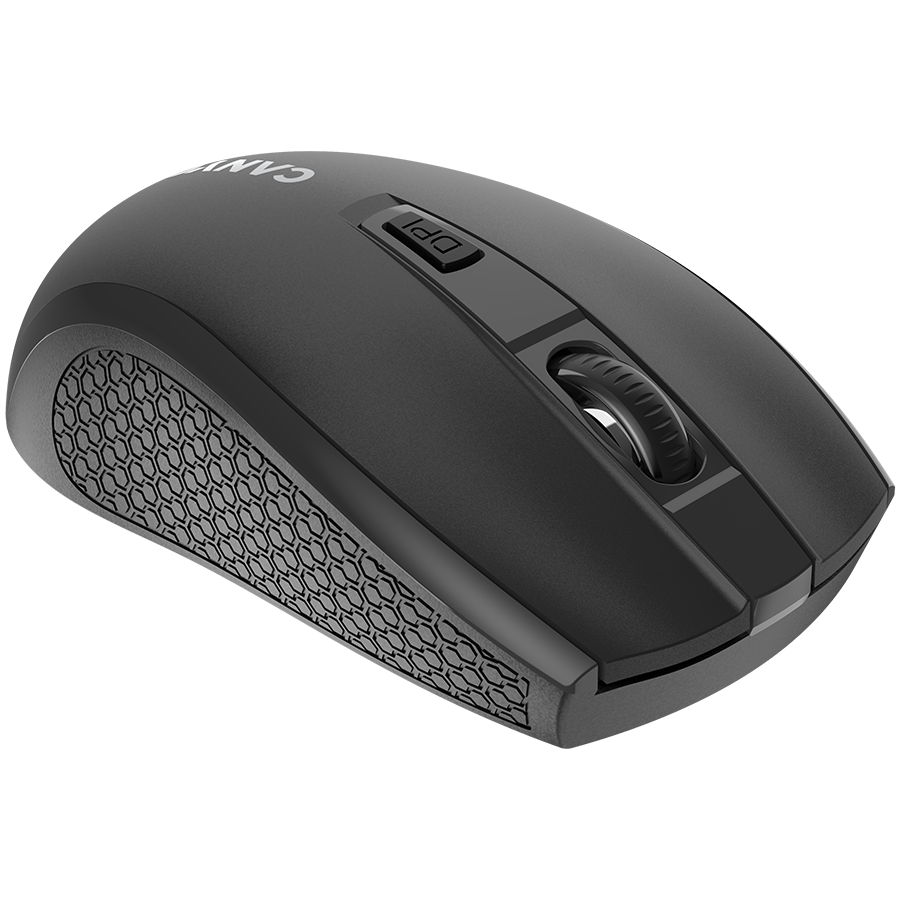 CANYON MW-7, 2.4Ghz wireless mouse, 6 buttons, DPI 800/1200/1600, with 1 AA battery ,size 110*60*37mm,58g,black - Slika 3