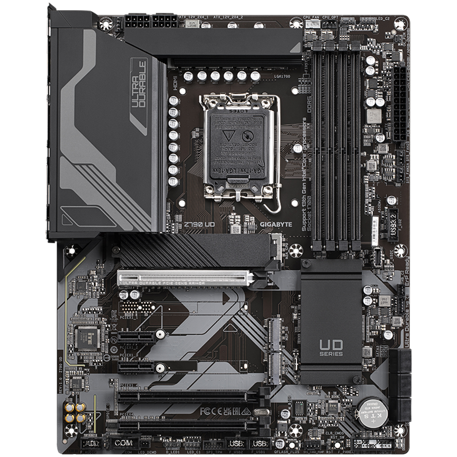 GIGABYTE Mainboard Desktop Z790 UD (LGA1700,4xDDR5,1xHDMI,1xDP,2.5GLAN,1xPCI-Ex x16 4.0,1xPCI-Ex x16 3.0,2xPCI-Ex x1 3.0,3xM.2,6xSATA3,1xUSB-C 3.2 Gen2x2,1xUSB-C 3.2 Gen1,1xUSB3.2 Gen2 Type-A,6 xUSB3.2 Gen1,8xUSB2.0/1.1) ATX - Slika 2