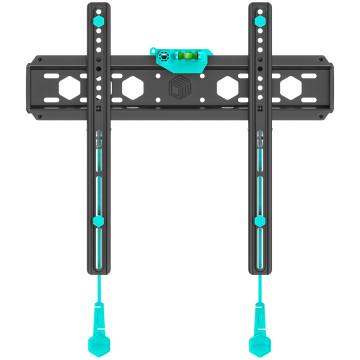 ONKRON Fixed TV Wall Mount for 32 to 65-inch Flat Panel TVs Digital Panels 56,8 kg, Black