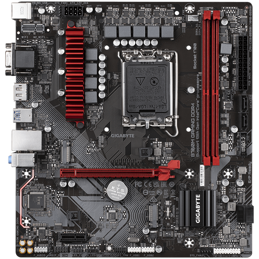 GIGABYTE Mainboard Desktop B760M GAMING DDR4 (LGA1700, 2xDDR4, 1xD-Sub, 1xHDMI, 1xDP, 2.5GLAN, 1x PCI Express x16 4.0, 1x PCI Express x1 3.0, 2xM.2, 4xSATA3, 1x USB Type-C, 5x USB 3.2 Gen1, 6x USB 2.0/1.1) mATX - Slika 2