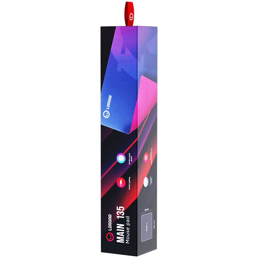 Lorgar Main 135, Gaming mouse pad, High-speed surface, Purple anti-slip rubber base, size: 500mm x 420mm x 3mm, weight 0.41kg - Slika 7