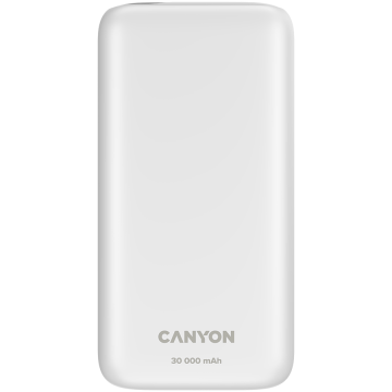 CANYON power bank PB-301 LED 30000 mAh PD 20W QC 3.0 Bijeli