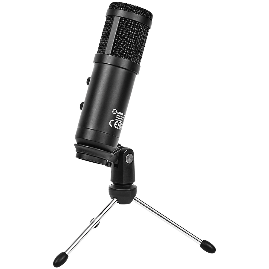 LORGAR Soner 313, Gaming Microphone, USB condenser microphone with Volume Knob & Echo Knob, Frequency Response: 80 Hz—17 kHz, including 1x Microphone, 1 x 2.5M USB Cable, 1 x Tripod Stand, dimensions: Ø47.4*158.2*48.1mm, weight: 243.0g, Black - Slika 5