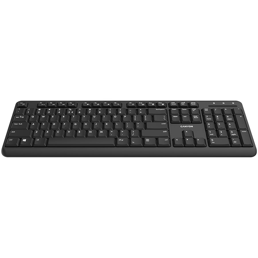 CANYON keyboard HKB-W20 EN/AD Velvet Wireless Black - Slika 3