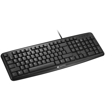 CANYON keyboard KB-1 EN/AD Wired Black