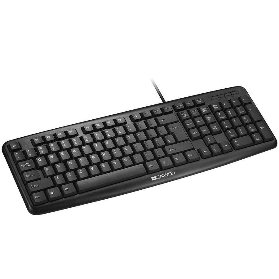 CANYON keyboard KB-1 EN/AD Wired Black