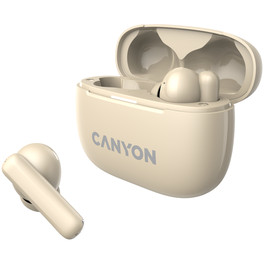 CANYON headset OnGo TWS-10 ANC+ENC Beige - Slika 3
