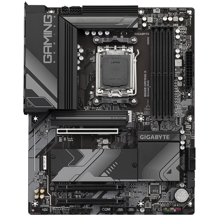 GIGABYTE Mainboard Desktop B650 GAMING X (AM5, 4xDDR5 128, 1x PCI-E 4.0 x16x16, 2x PCI-E 3.0 x16x1, 4x SATA, 3x M.2 PCIe 4.0, 3x USB Gen1, 1x USB Gen2, 3x USB 2.0, 1x USB 3.2 Gen 2 Type-C, 1xHDMI, 1xDP, 2.5GbE LAN, ATX, Retail) - Slika 2