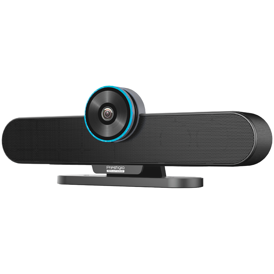 Prestigio Solutions Video Conferencing Collaboration Bar Gamma: 4K UHD, 8.5MP, 6 mic, 6m (Range), 2 x 5W, Connection via USB Type-B