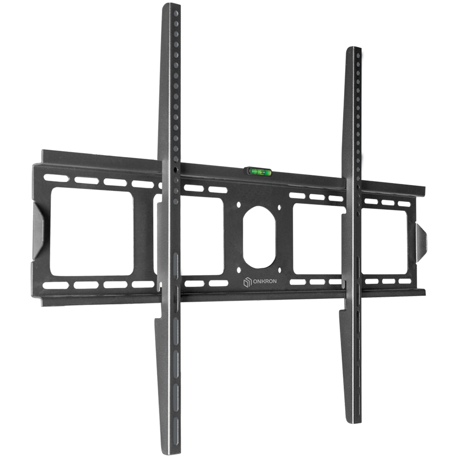 ONKRON Fixed TV Wall Mount for 55 to 100-inch Flat Panel TVs Digital Panels 75 kg, Black