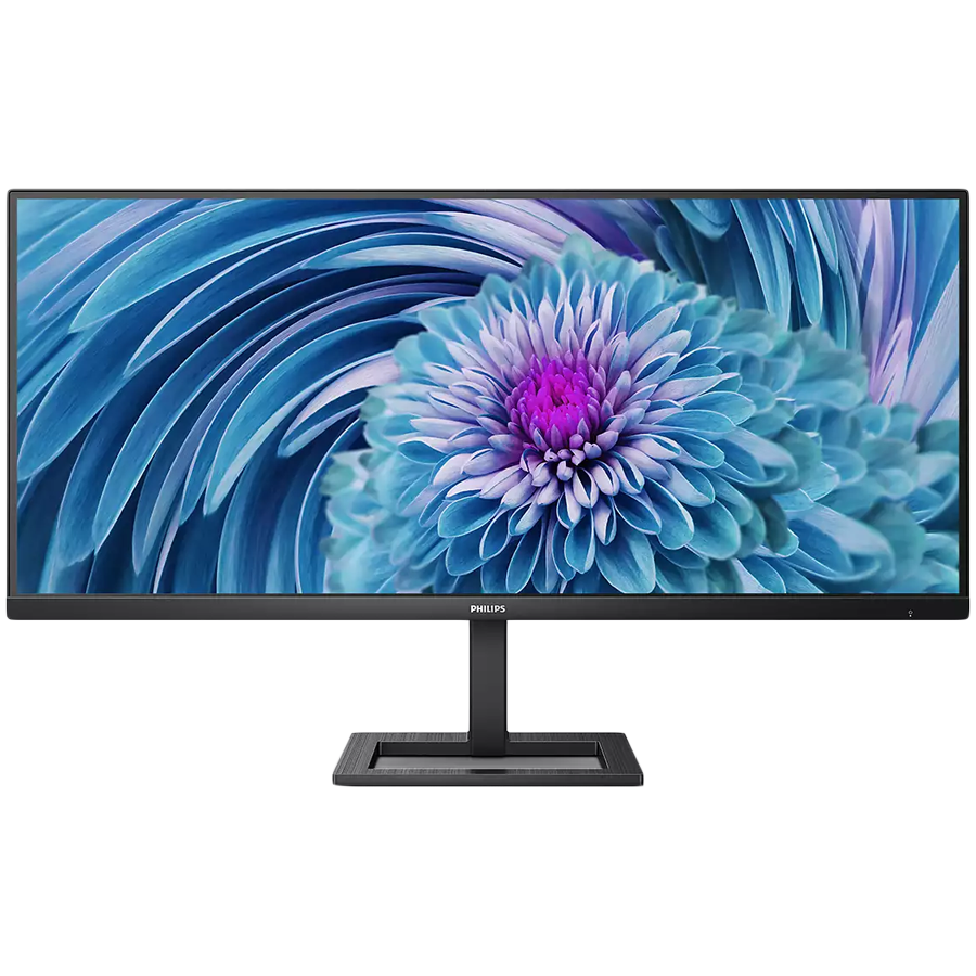 PHILIPS Monitor 346E2LAE 34'' VA, 3440x1440 (WQHD), 100 Hz, 1 ms (MPRT), 300 cd/m2, 3000:1, Adaptive Sync, 1xHDMI 2.0, 1xDP 1.2, 1xUSB-C (DP Alt mode, Power delivery 65W), PIP and PBP mode, Speakers, HAS
