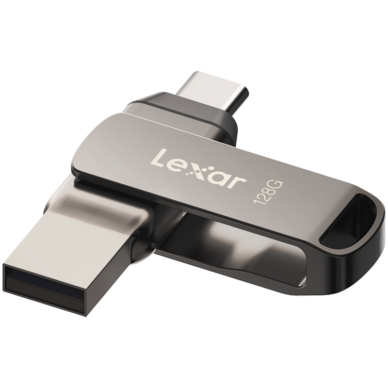 Lexar 128GB Dual Type-C and Type-A USB 3.1 flash drive, up to 130MB/s read