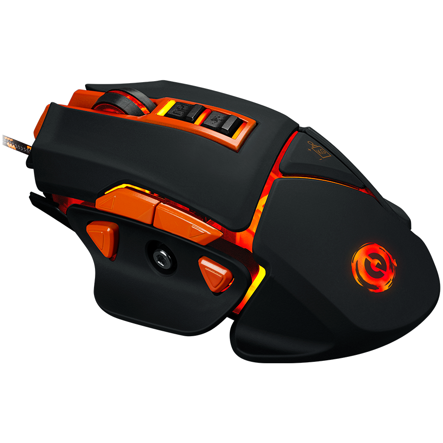 CANYON Optical gaming mouse, adjustable DPI setting 800/1000/1200/1600/2400/3200/4800/6400, LED backlight, moveable weight slot and retractable top cover for comfortable usage - Slika 2