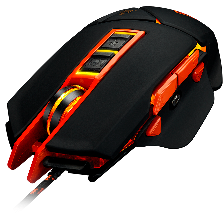 CANYON Optical gaming mouse, adjustable DPI setting 800/1000/1200/1600/2400/3200/4800/6400, LED backlight, moveable weight slot and retractable top cover for comfortable usage - Slika 5