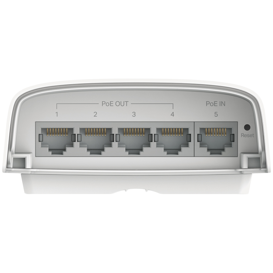 TP-Link SG2005P-PD Omada 5-Port Gigabit Smart Switch with 1-Port PoE++ In and 4-Port PoE+ Out, 1×Gigabit PoE++ input Ports, 4×Gigabit PoE+ output Ports, max 64 W PoE Power(90W PoE++ input),pole-mounting/wall-mounting,IP55,802.1Q VLAN,STP/RSTP/MSTP - Slika 2