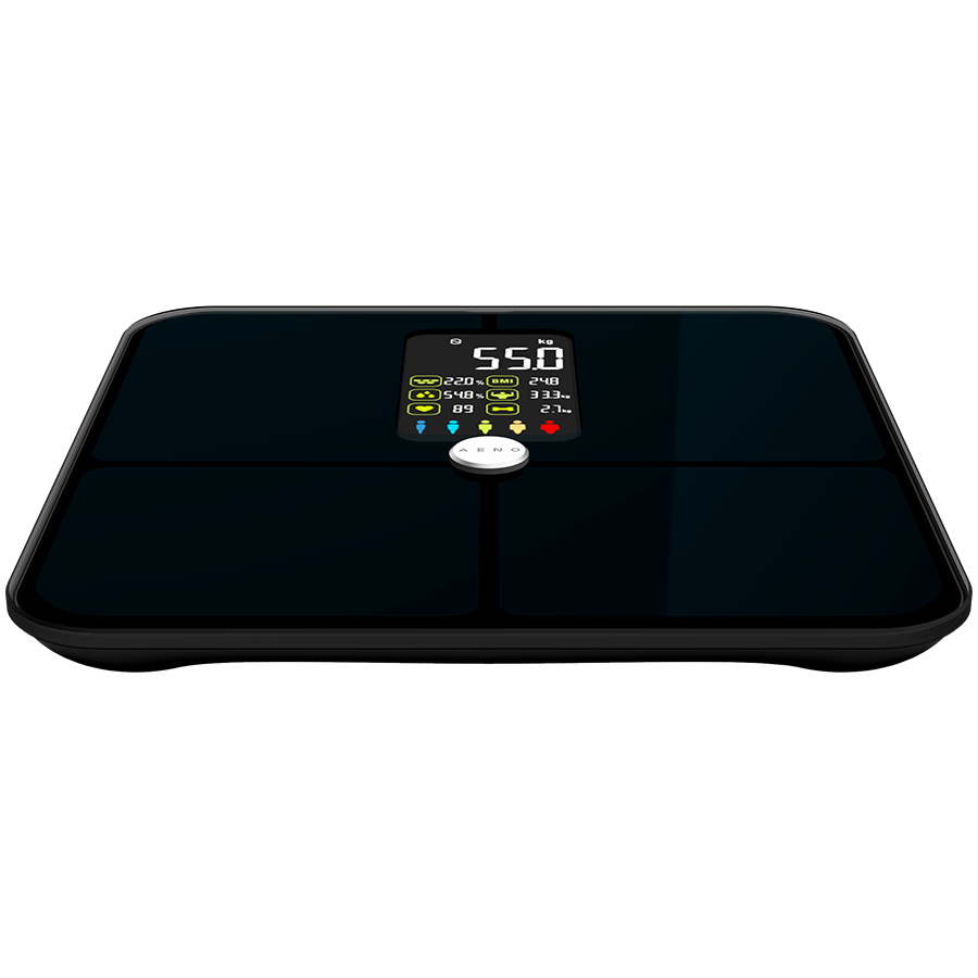 AENO Smart Body scales BS2S, 16 body metrics, up to 180kg, colorful display - Slika 5