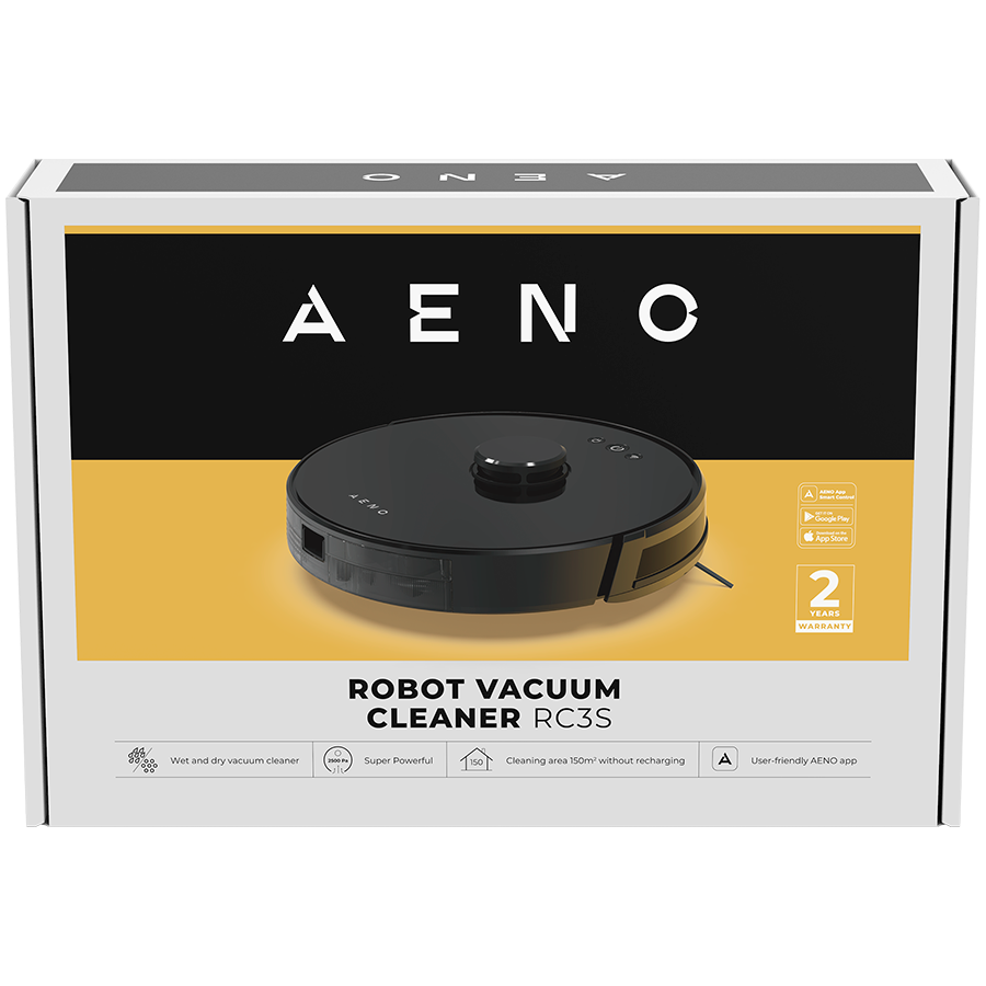 AENO Robot Vacuum Cleaner RC3S: wet & dry cleaning, smart control AENO App, powerful Japanese Nidec motor, turbo mode - Slika 13