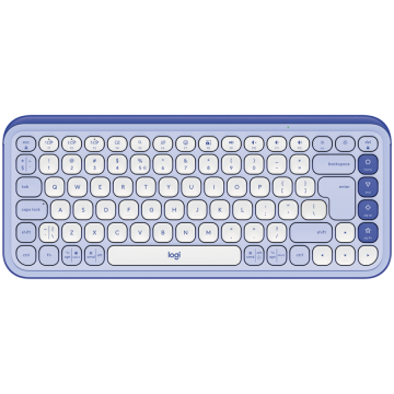 LOGITECH POP ICON KEYS - LILAC - BT - Croatian layout