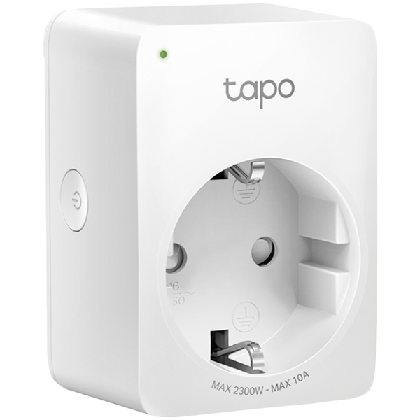 Tp Link Tapo P100M, Mini Smart Wi-Fi Plug, 100-240V, 802.11b/g/n WiFi connection, 2.4 GHz WiFi, Voice Control, Remote Control, Schedule & Timer, Matter-Certified (Apple Home, Alexa, Google Assistant, Samsung SmartThings)