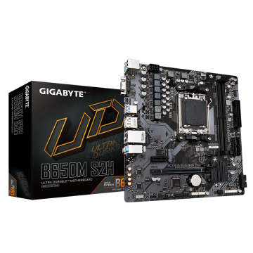GIGABYTE MB Socket AM5 B650 2 x DDR5 1 x M.2 4 x SATA 1 x D-Sub port 1 x DisplayPort 1 x HDMI port Micro ATX