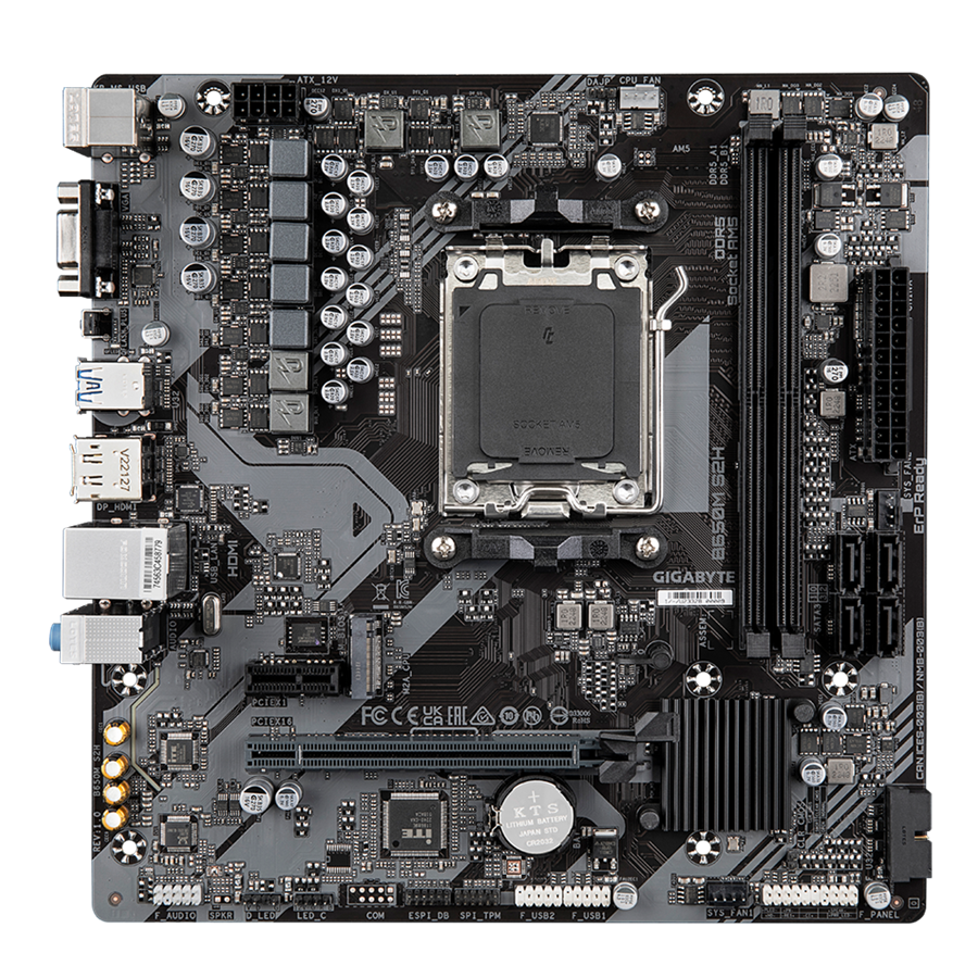 GIGABYTE MB Socket AM5 B650 2 x DDR5 1 x M.2 4 x SATA 1 x D-Sub port 1 x DisplayPort 1 x HDMI port Micro ATX - Slika 2